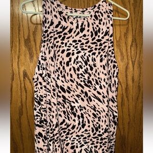 Nine West Beige Animal Print Tank Top- XXL